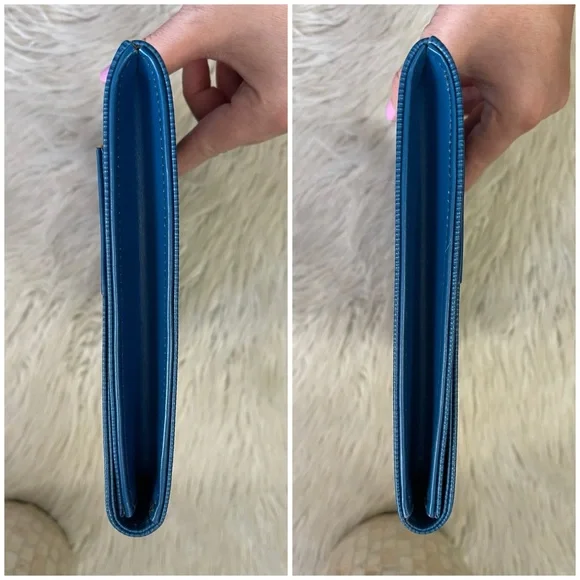 Authentic LOUIS VUITTON Clutch Bag Jena Blue Epi - Picture 5 of 12